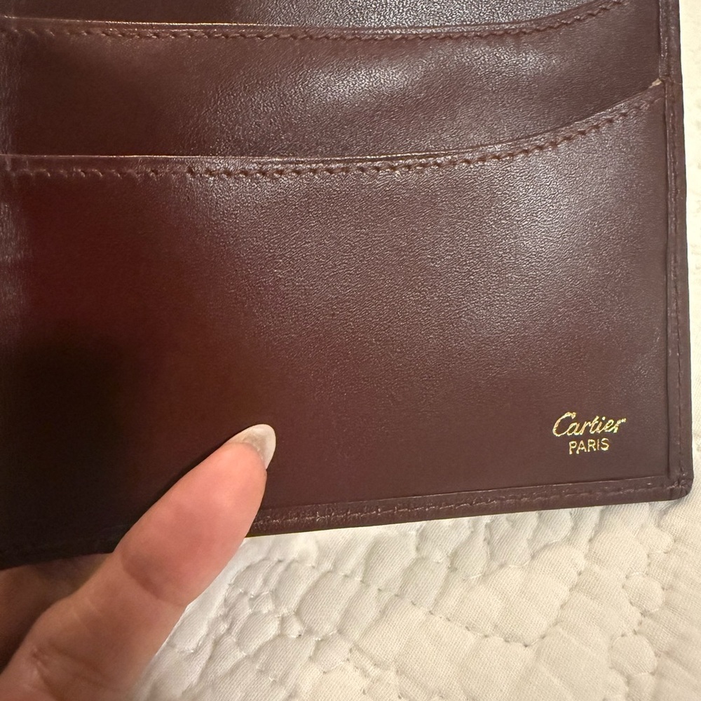 Cartier Dark Brown Leather Card Holder
